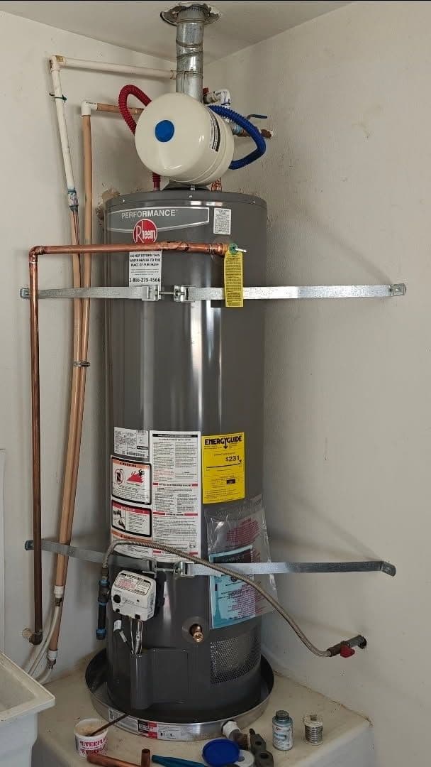 Efficient Rheem Water Heater Installation image